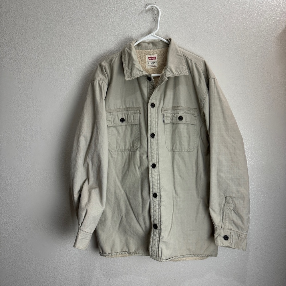 Levis Vintage Sherpa Lined Shirt Jacket Size Large